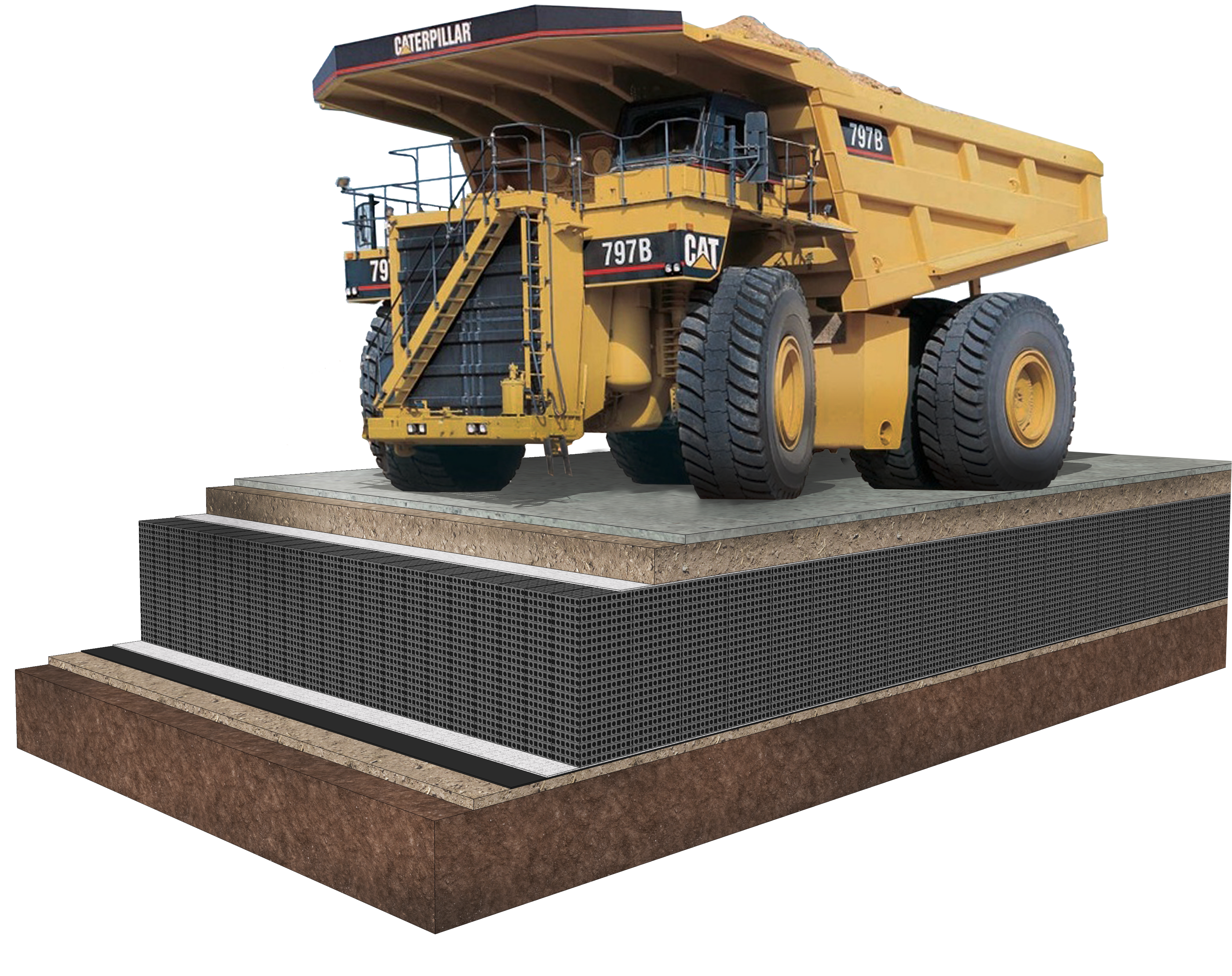 Concept design showing Titan Tank heavy-duty stormwater tank system.