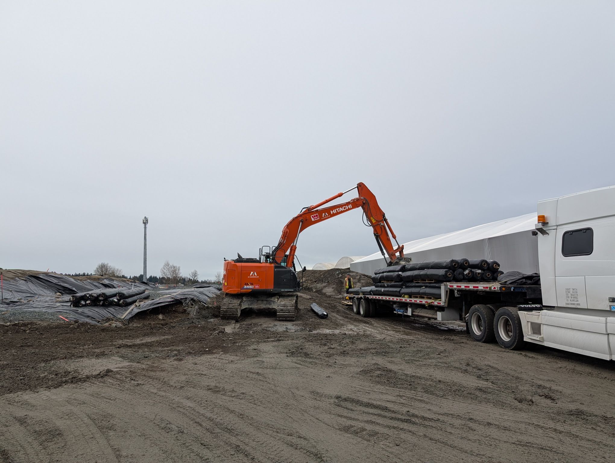 Geogrid installation in Metro Vancouver